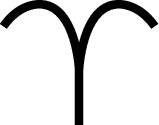 Figure 4-2: The symbol of Aries the Ram.